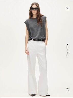 NWOT J.Crew | Carolina Flare Pant in stretch linen blend | White | Size 8P